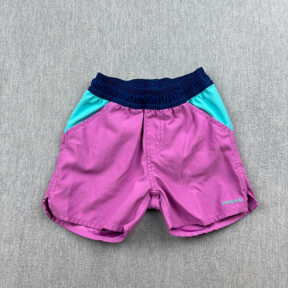 Patagonia Board Shorts Baby 2T Pink Forries Shorey 2" Beach Swim Outdoor 61290
